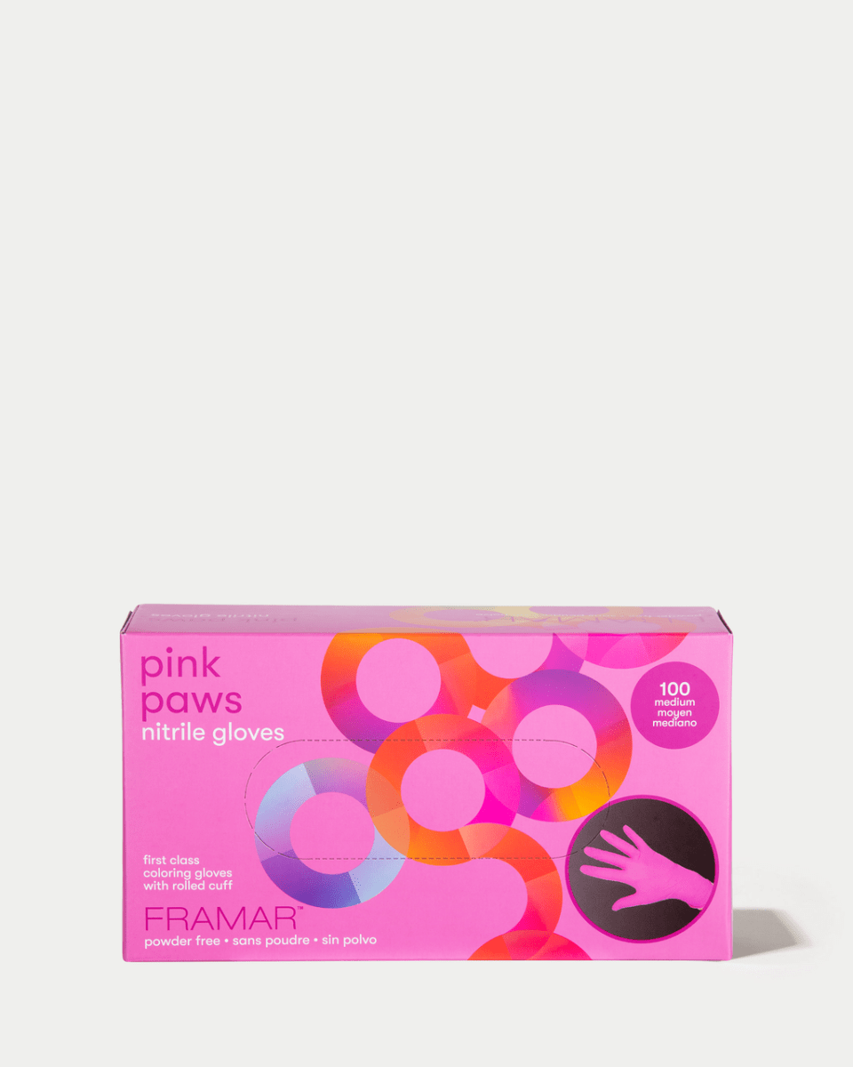 Diverse_Framar Pink Paws Nitrile Gloves - Youth.no