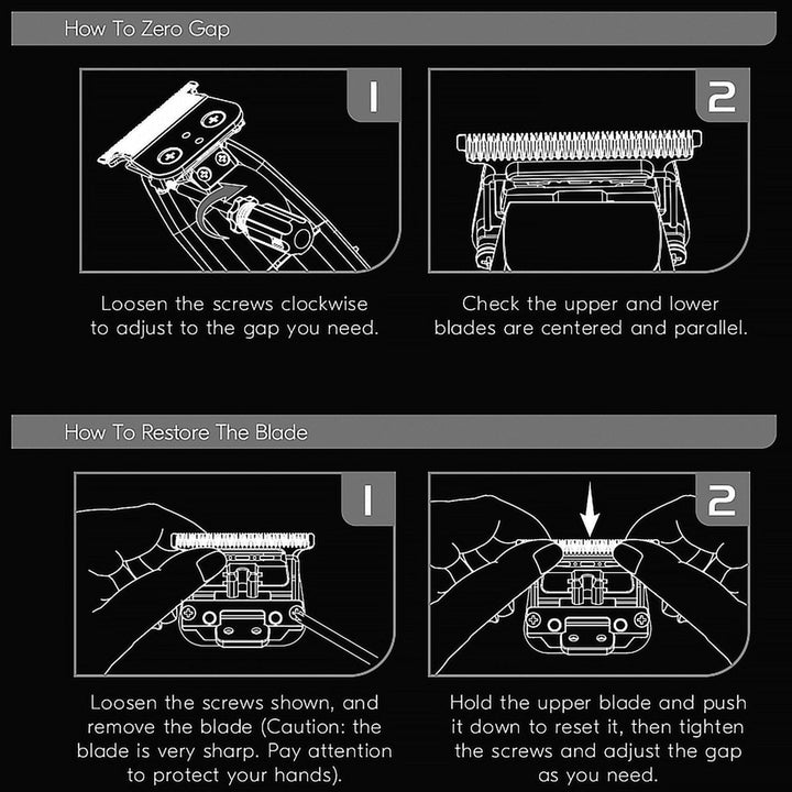 Klippemaskiner og utstyr_JRL Onyx EZ - Gap Trimmer Blade - Youth.no
