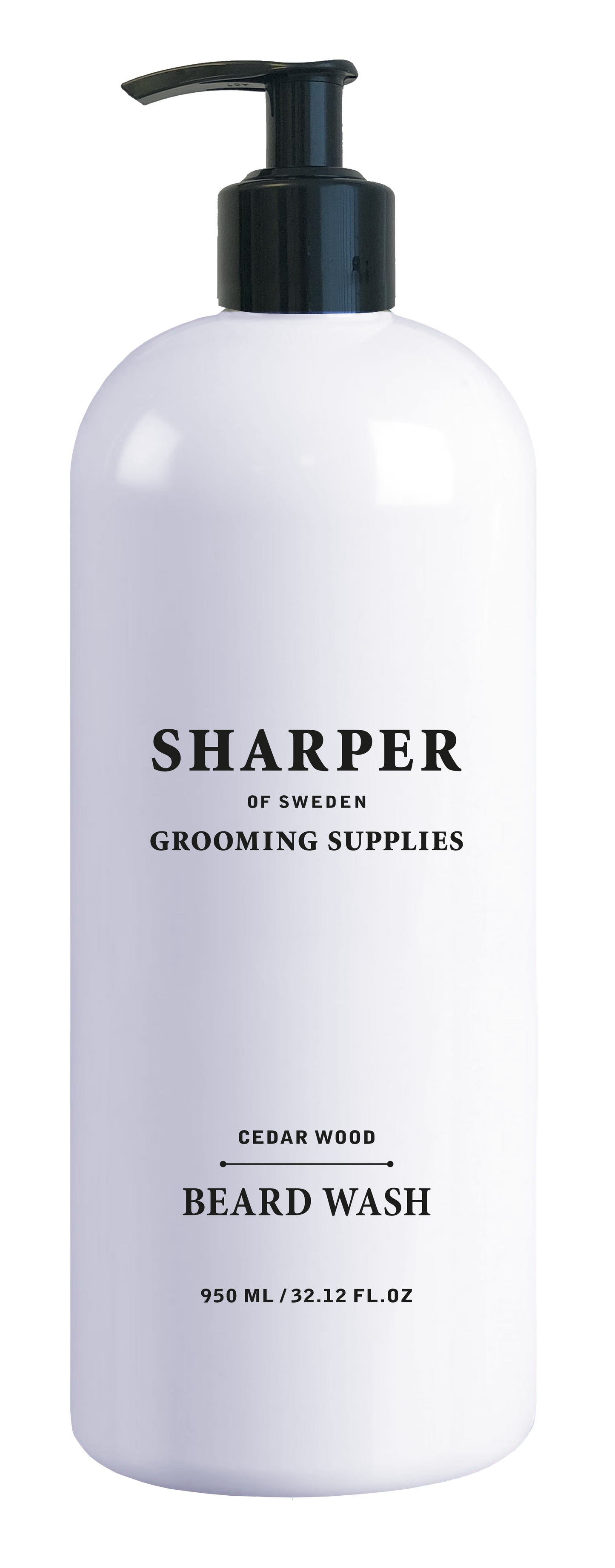 Sharper of Sweden Beard wash, Cedar wood 950ml